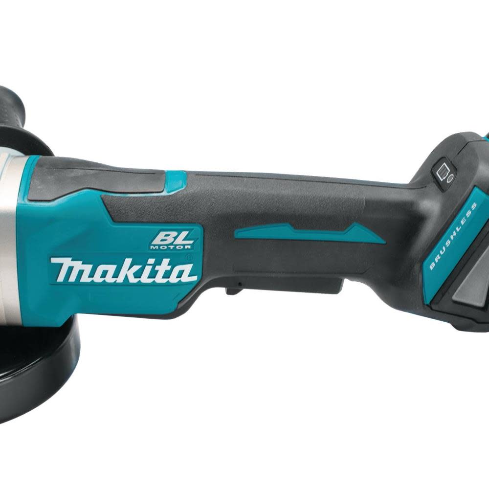 18V LXT? Lithium-Ion Brushless Cordless 4-1/2” / 5 Paddle Switch Cut-Off/Angle Grinder Kit， with Electric Brake (5.0Ah) ;