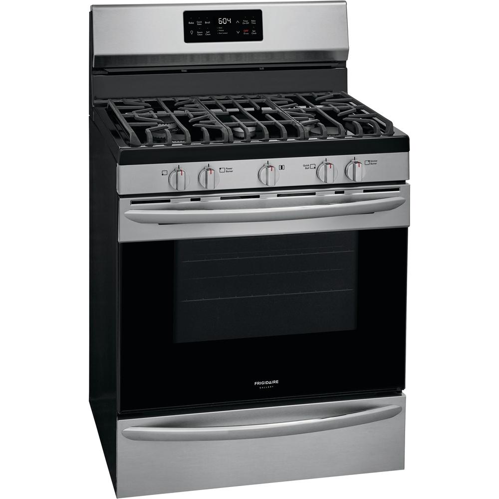 Frigidaire Gallery 30-inch Freestanding Gas Range with 5 Sealed Burners GCRG3038AF