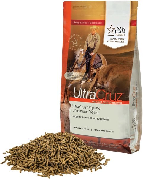 UltraCruz Chromium Yeast Diabetic Support Pellets Horse Supplement