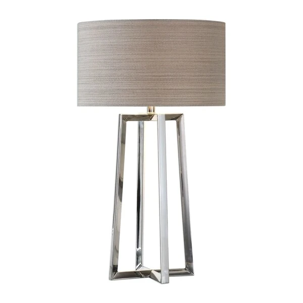 Uttermost Keokee Polished Stainless Steel 1-light Table Lamp