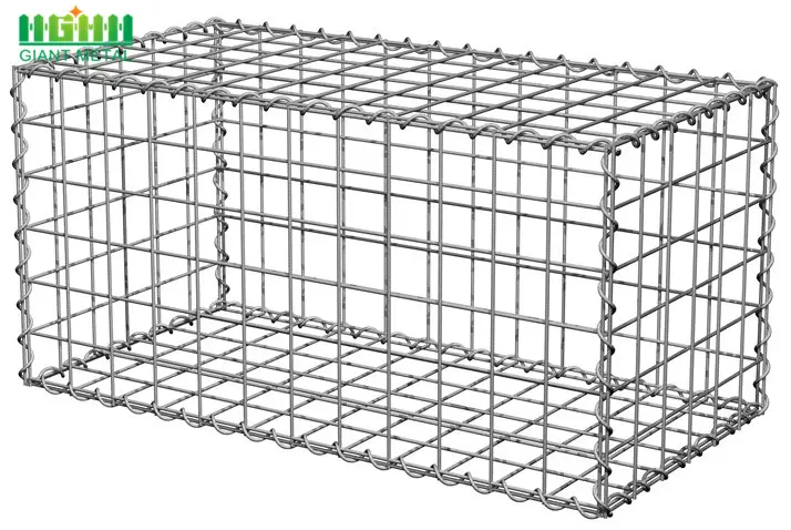 Manufacture Supply Hot dipped galvanized stone cage/gabion box/gabion basket