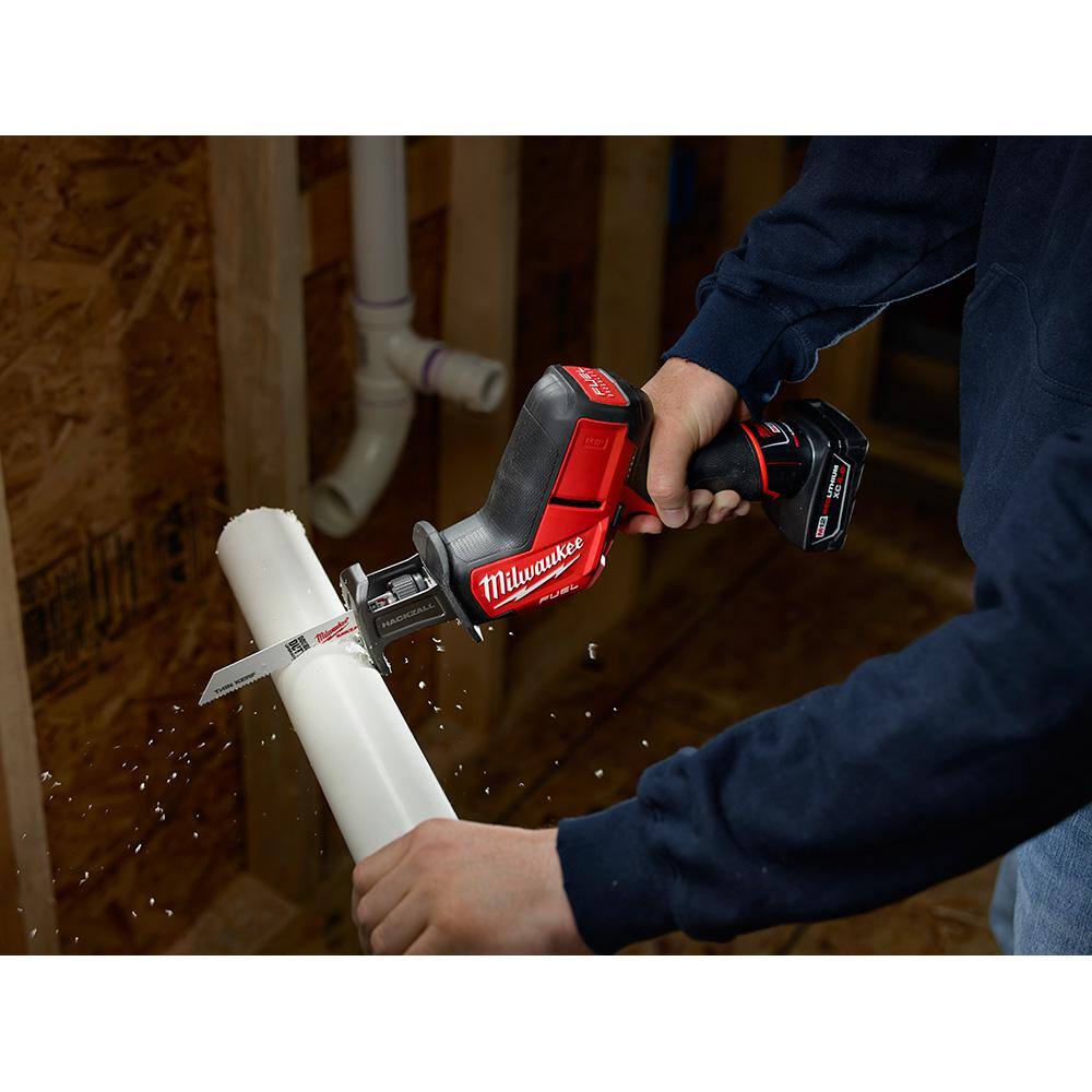 MW M12 12-Volt Lithium-Ion Cordless ProPEX Expansion Tool Kit with M12 FUEL HACKZALL Reciprocating Saw 2432-22-2520-20