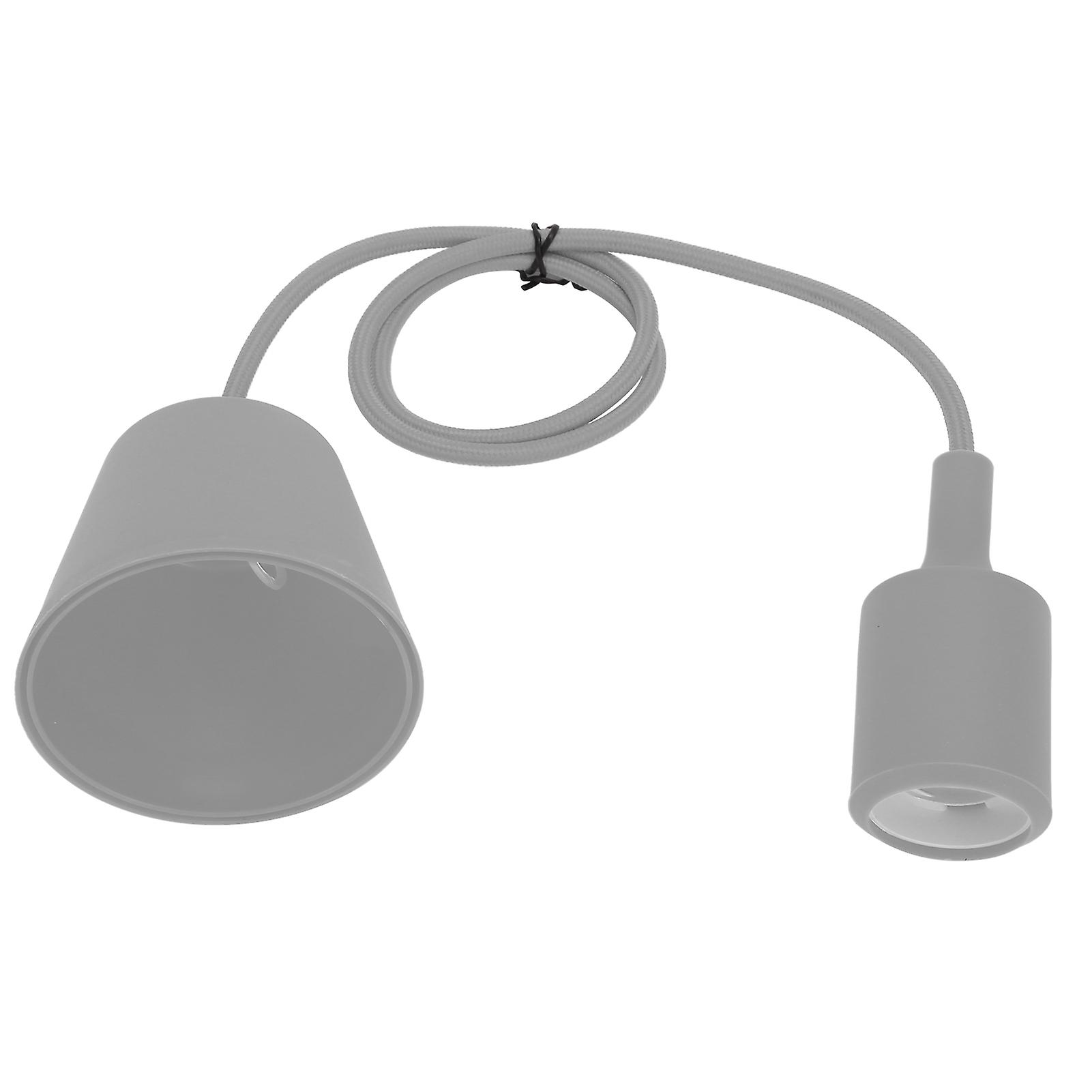 E27 Led Lamp Holder Adjustable Pendant Lamp Holder Home Decorative Lighting Accessory 250vgray