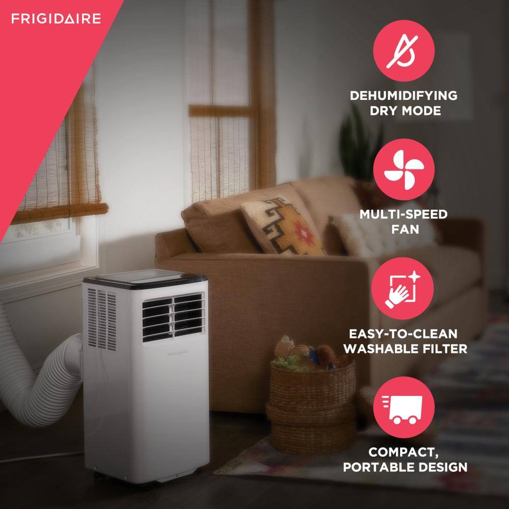 Frigidaire 8000 BTU Portable Air Conditioner in White FHPC082AC1