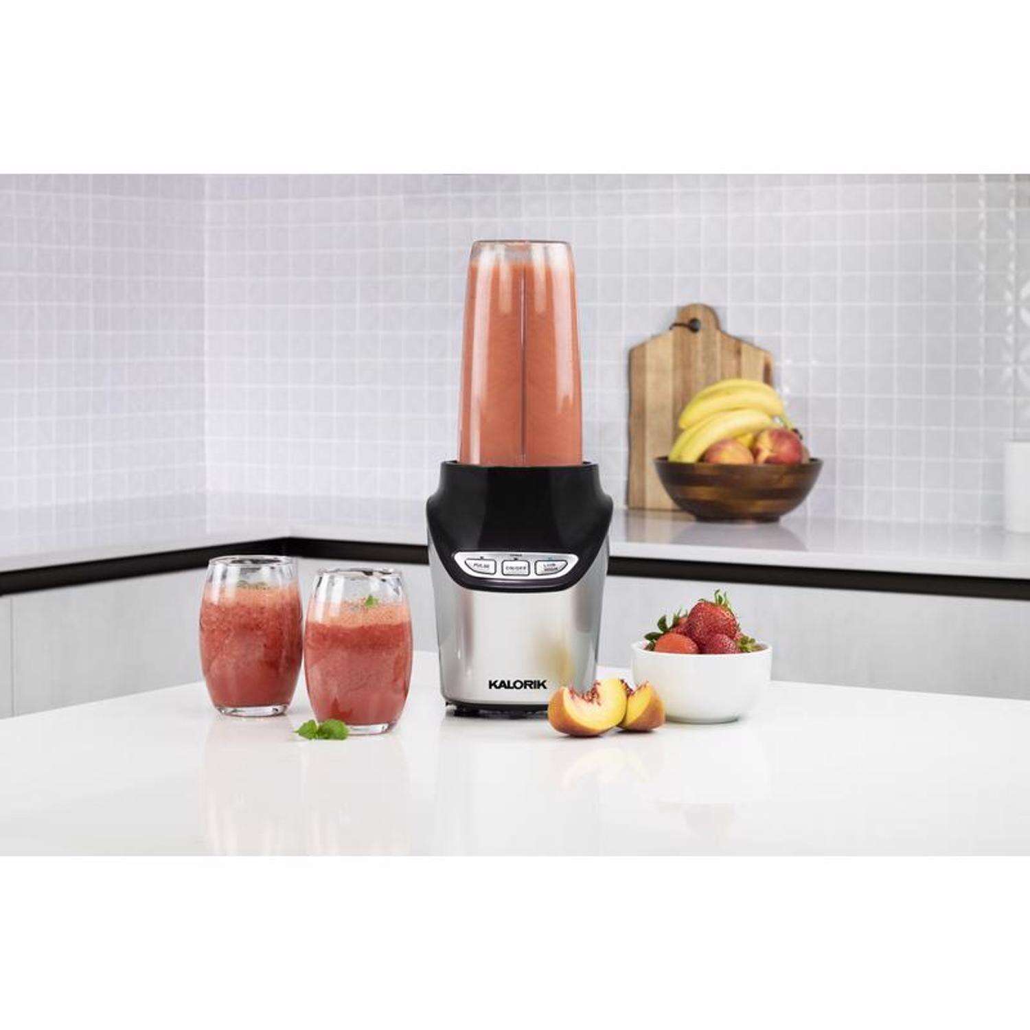 Kalorik Black/Silver Plastic Nutrition Blender Set 3 speed