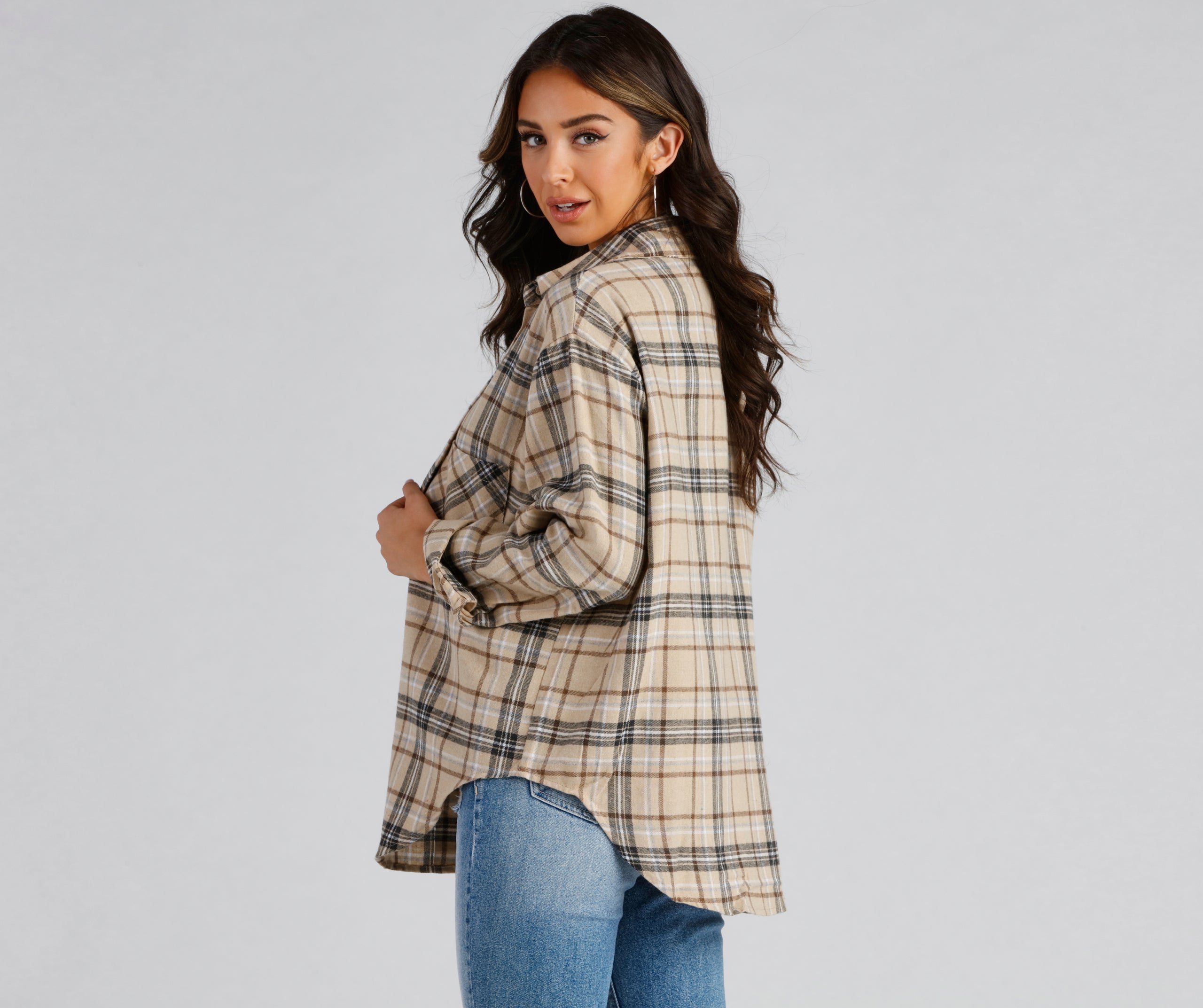 Cozy-Cute Plaid Flannel Top