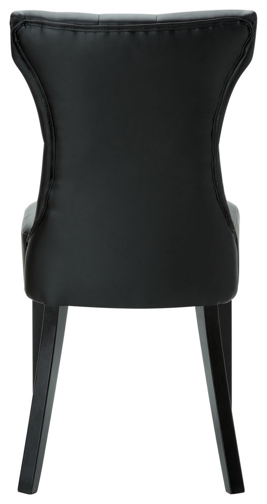 Modern Contemporary Kitchen Dining Side Chair Black   Transitional   Dining Chairs   by House Bound  Houzz