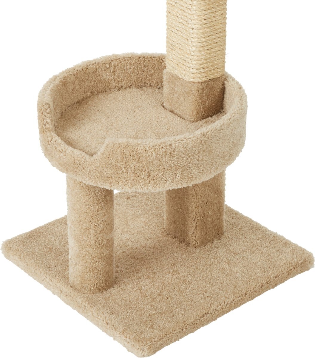 Frisco 30-in Real Carpet Wooden Cat Tree