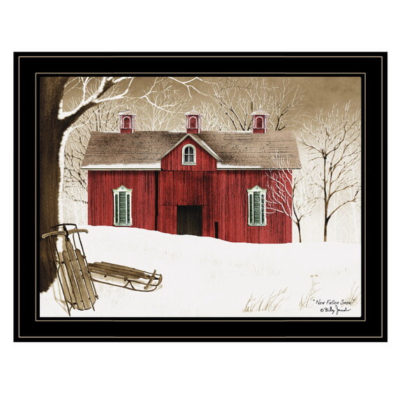 Trendy Decor 4U New Fallen Snow Framed Wall Art ...