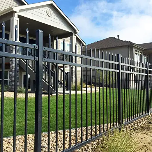 Security Zinc Steel Galvanized Security Zinc Steel Fence Protective Fence Courtyard Factory Supply