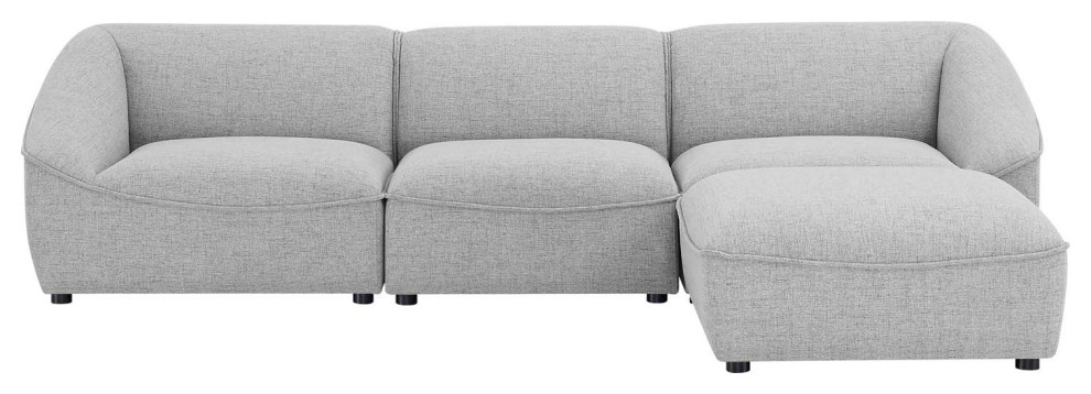 Comprise 4 Piece Living Room Set EEI 5405 CHA   Transitional   Sectional Sofas   by Kolibri Decor  Houzz