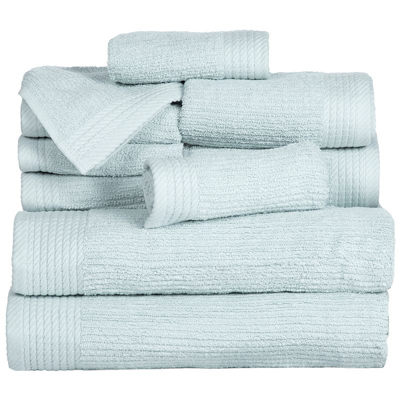 Portsmouth Home Ribbed Cotton 10-piece Bath Towel Set