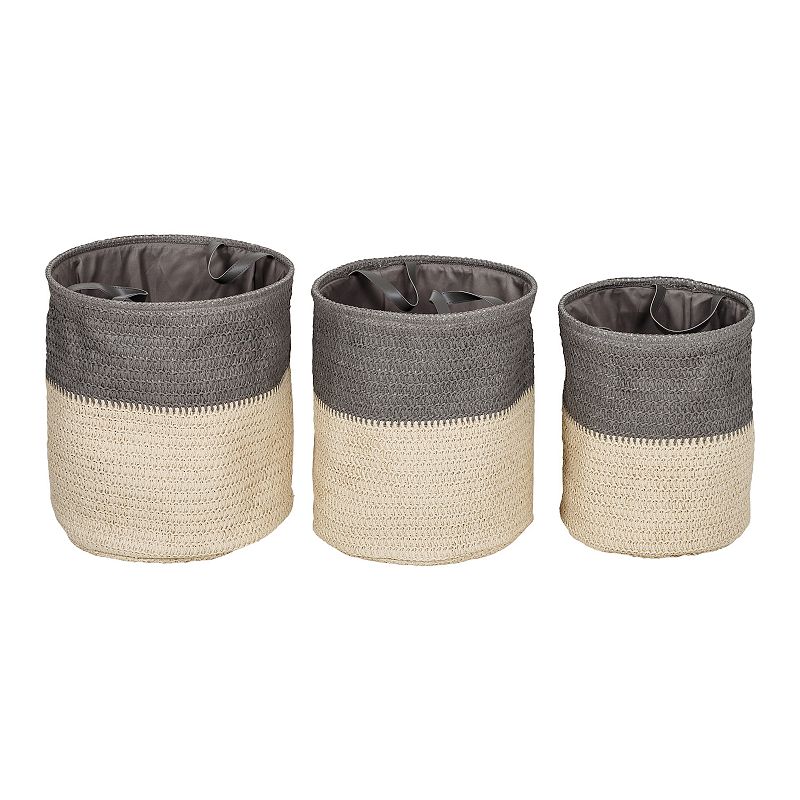 Honey-Can-Do 3-piece Flexible Nesting Laundry Basket Set