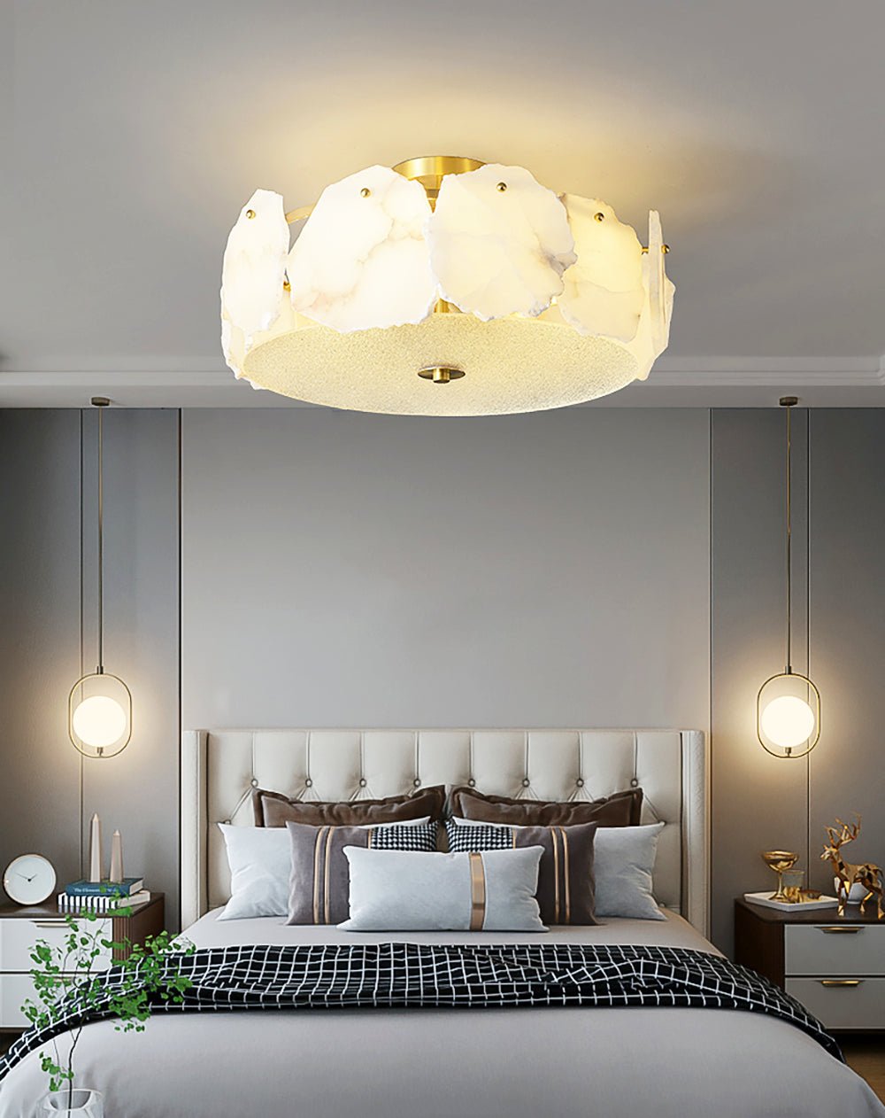 Valeria Alabaster Ceiling Lamp