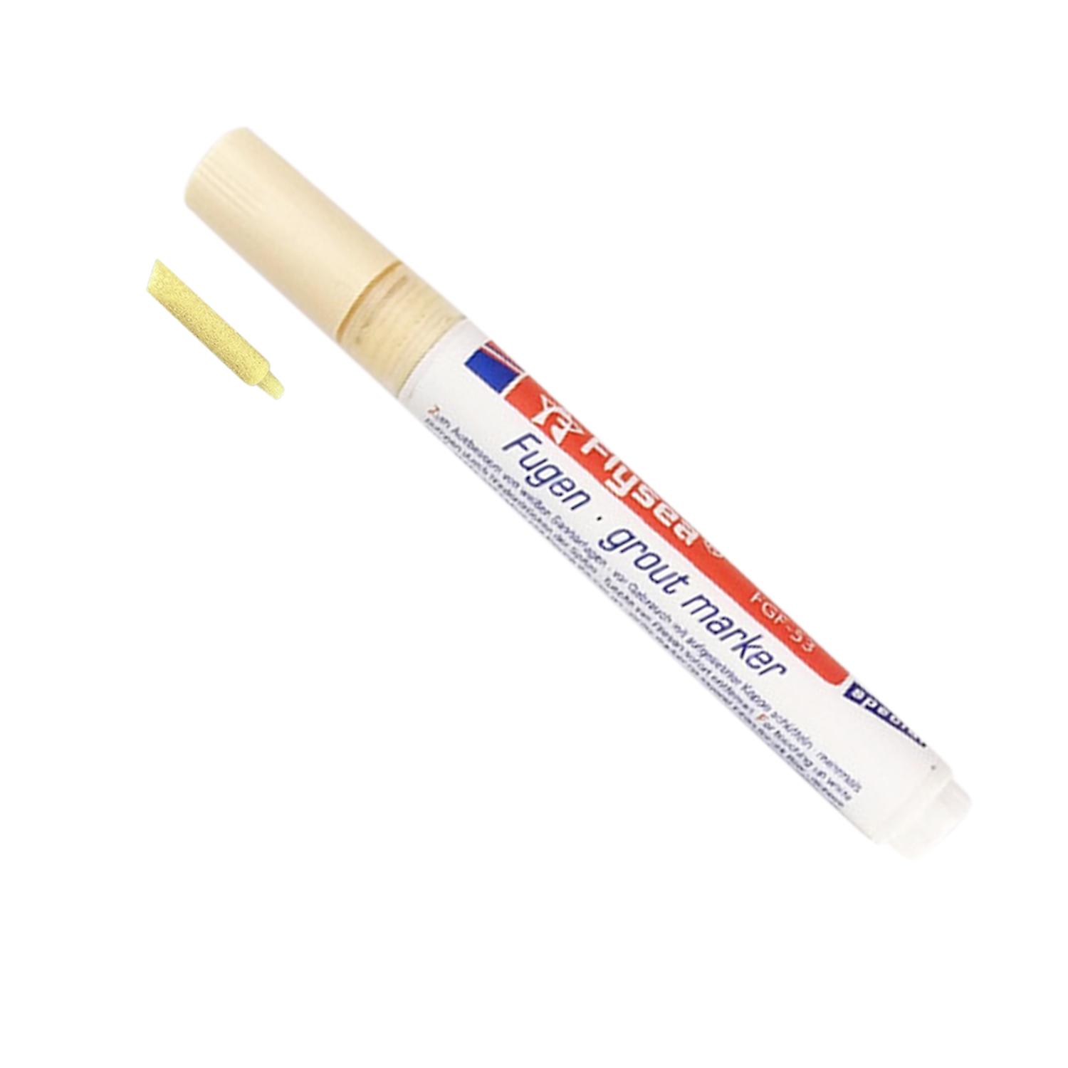 1 Grout Repair Marker 1 Replacement Nib Tip Beige