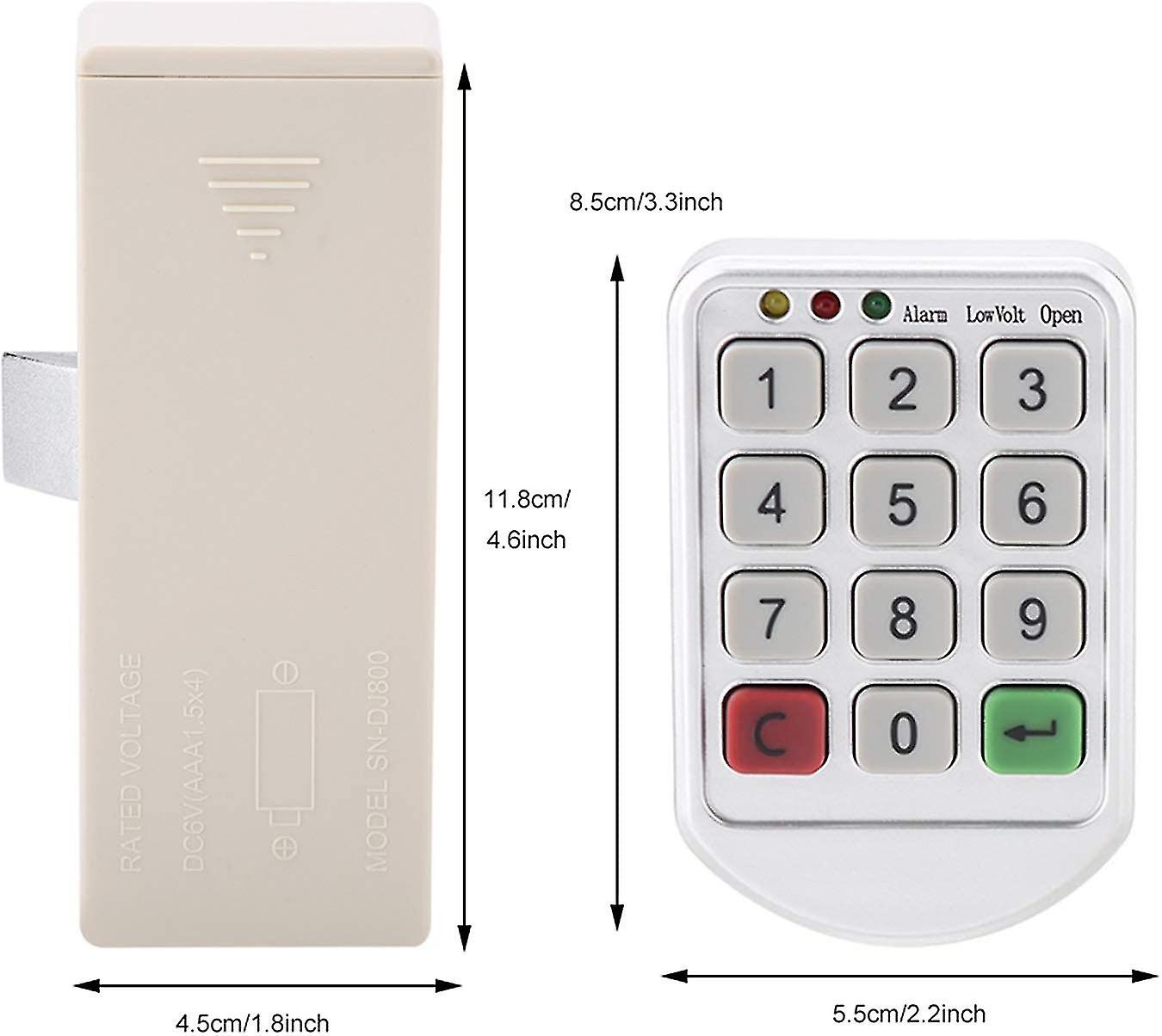 Electronic Door Lock，fixed Password Simple Installation Digital Smart