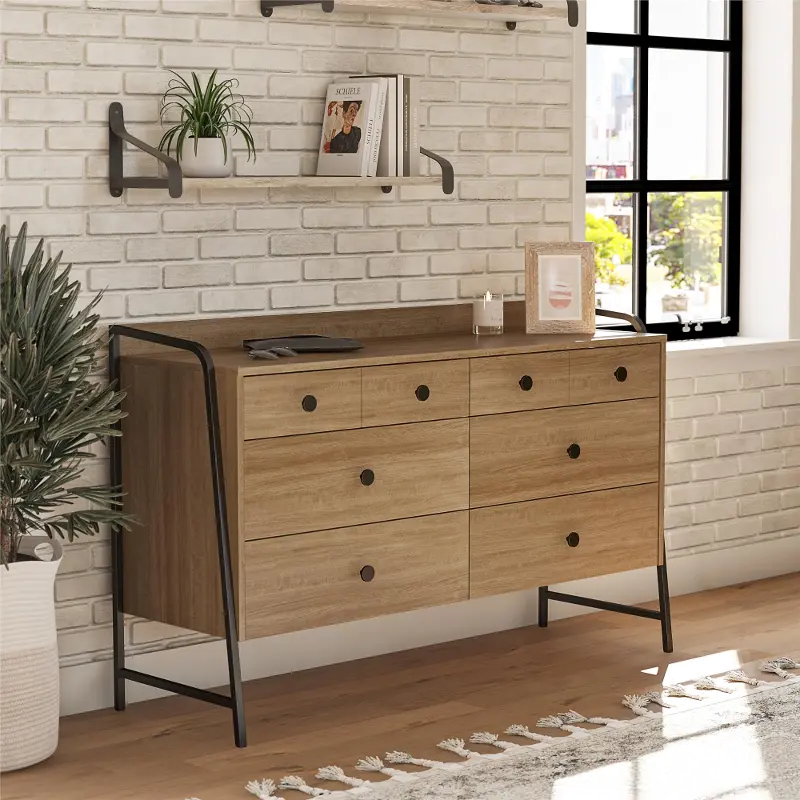 Bushwick Natural 6-Drawer Dresser