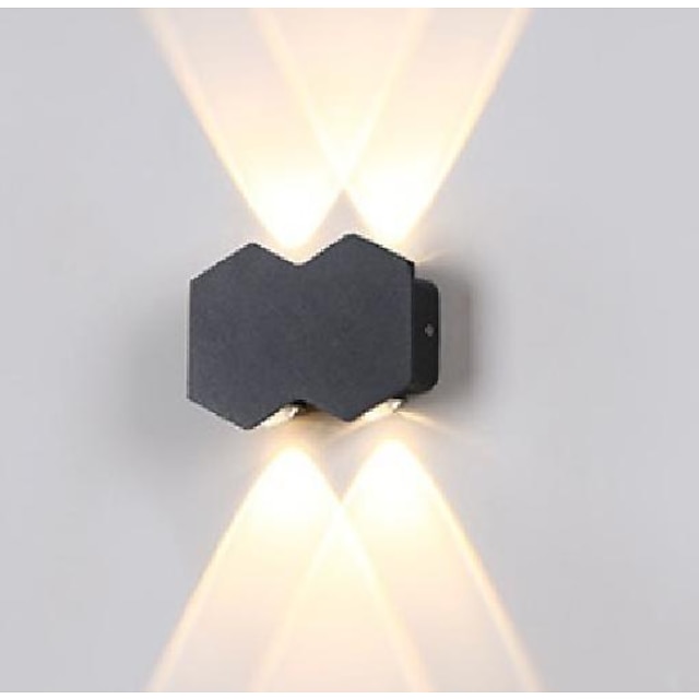 LED Outdoor Wall Light 4/6/8  3 Color Light 2/3/4 Head IP65 Waterproof  Wall Lighting 110-240V