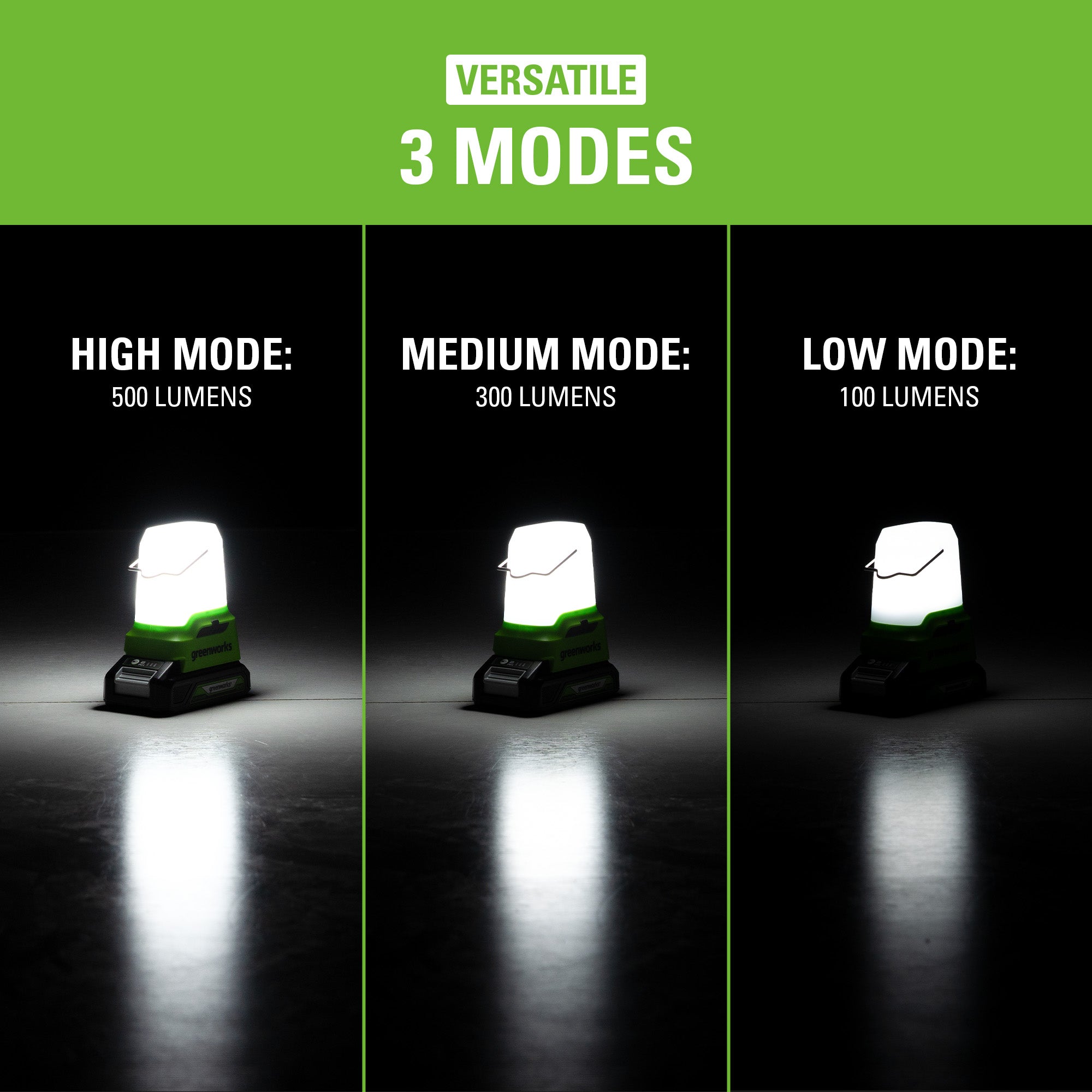 24V Cordless 500 Lumen Lantern (Tool Only) | Greenworks