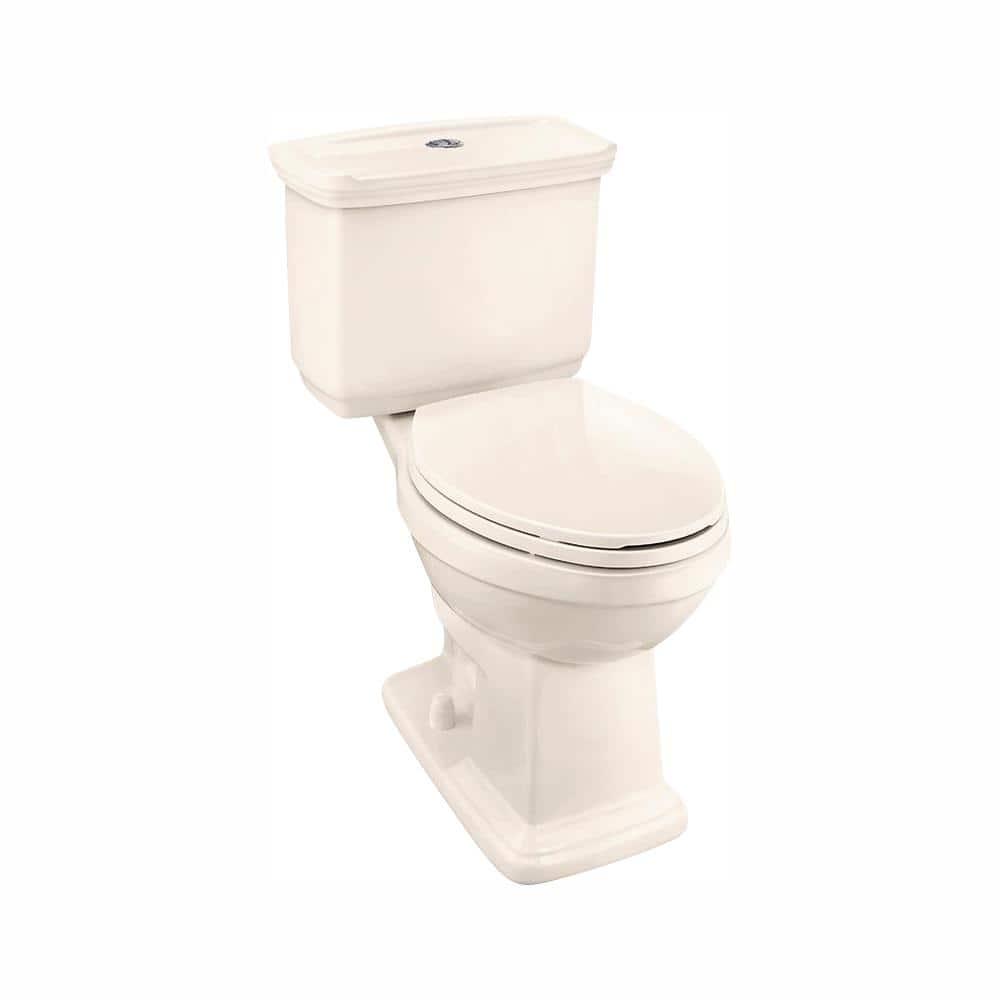 Glacier Bay 2piece 10 GPF128 GPF High Efficiency Dual Flush Elongated Toilet in Bone