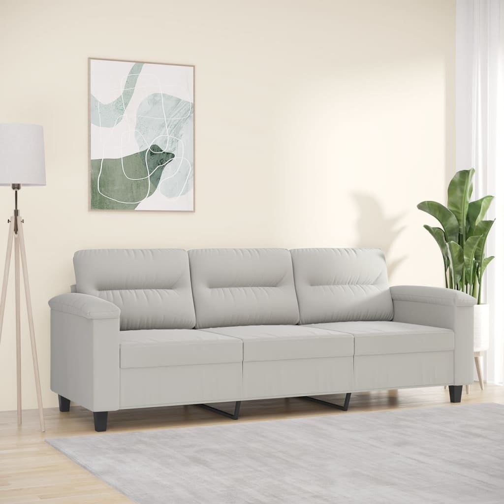 3-Seater Sofa Light Gray 70.9