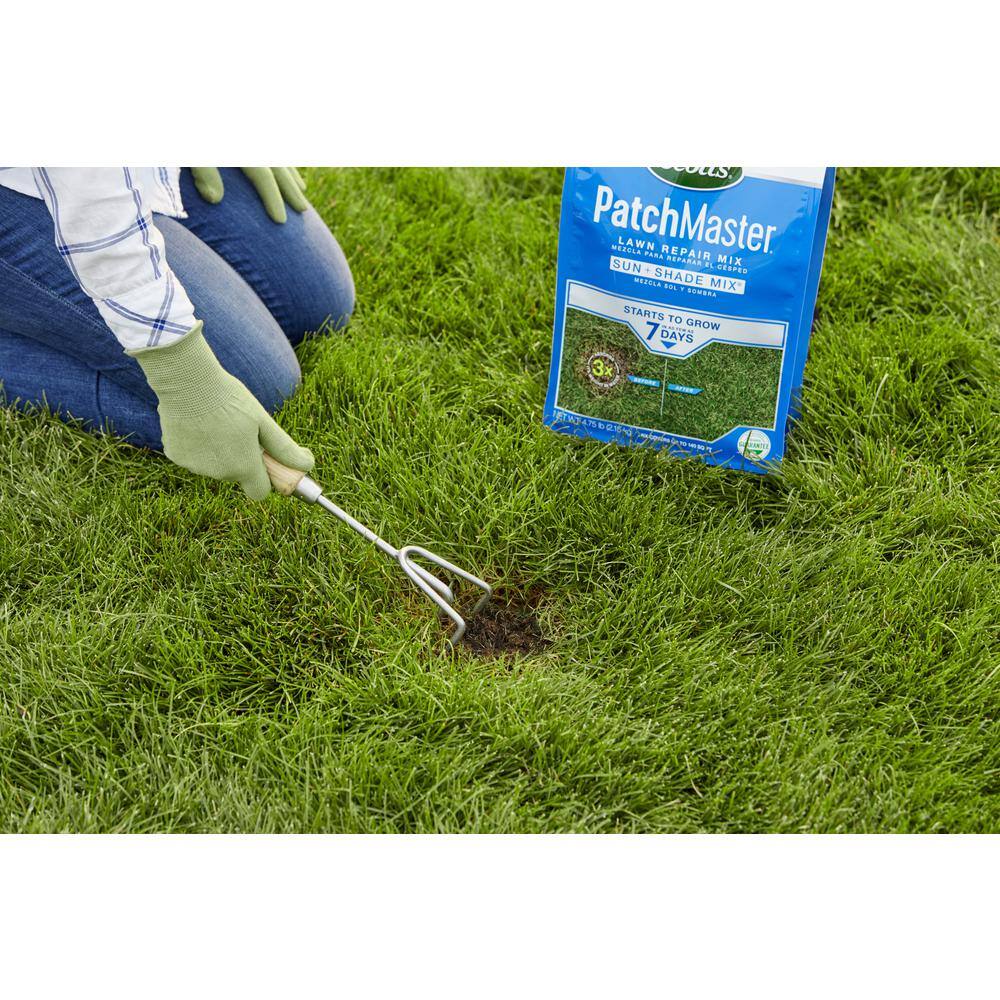 Scotts PatchMaster 4.75 lbs. Lawn Repair Mix Sun + Shade Mix Combination Grass Seed Fertilizer and Mulch 14905-1