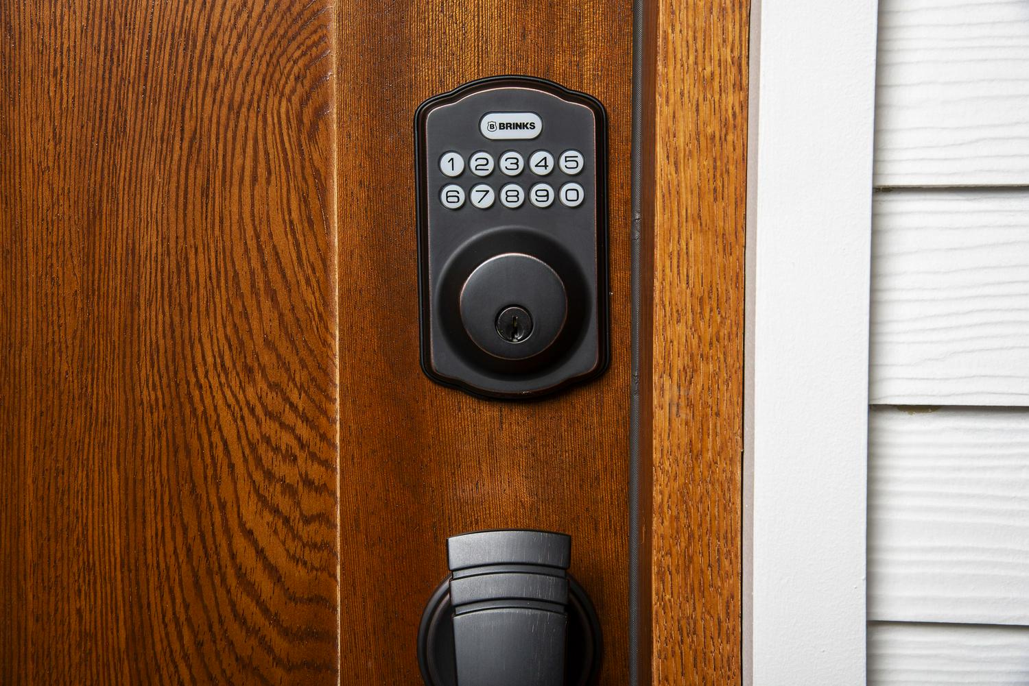 Brinks Digital Deadbolt in Tuscan Bronze Finish