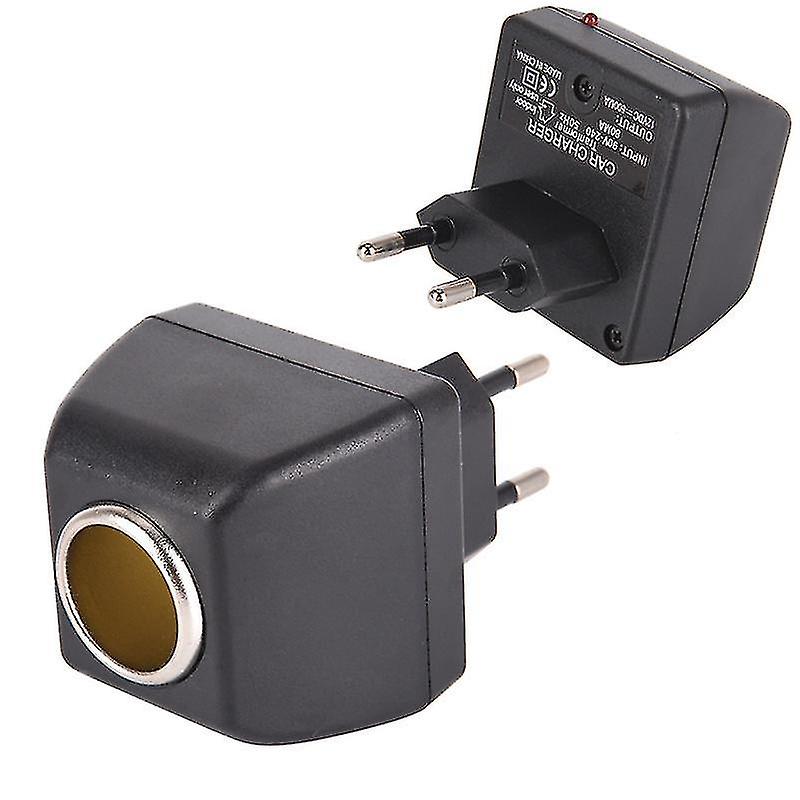 90v-220v Ac Wall Power To 12v Dc Car Cigarette Lighter Socket Charger Adapter