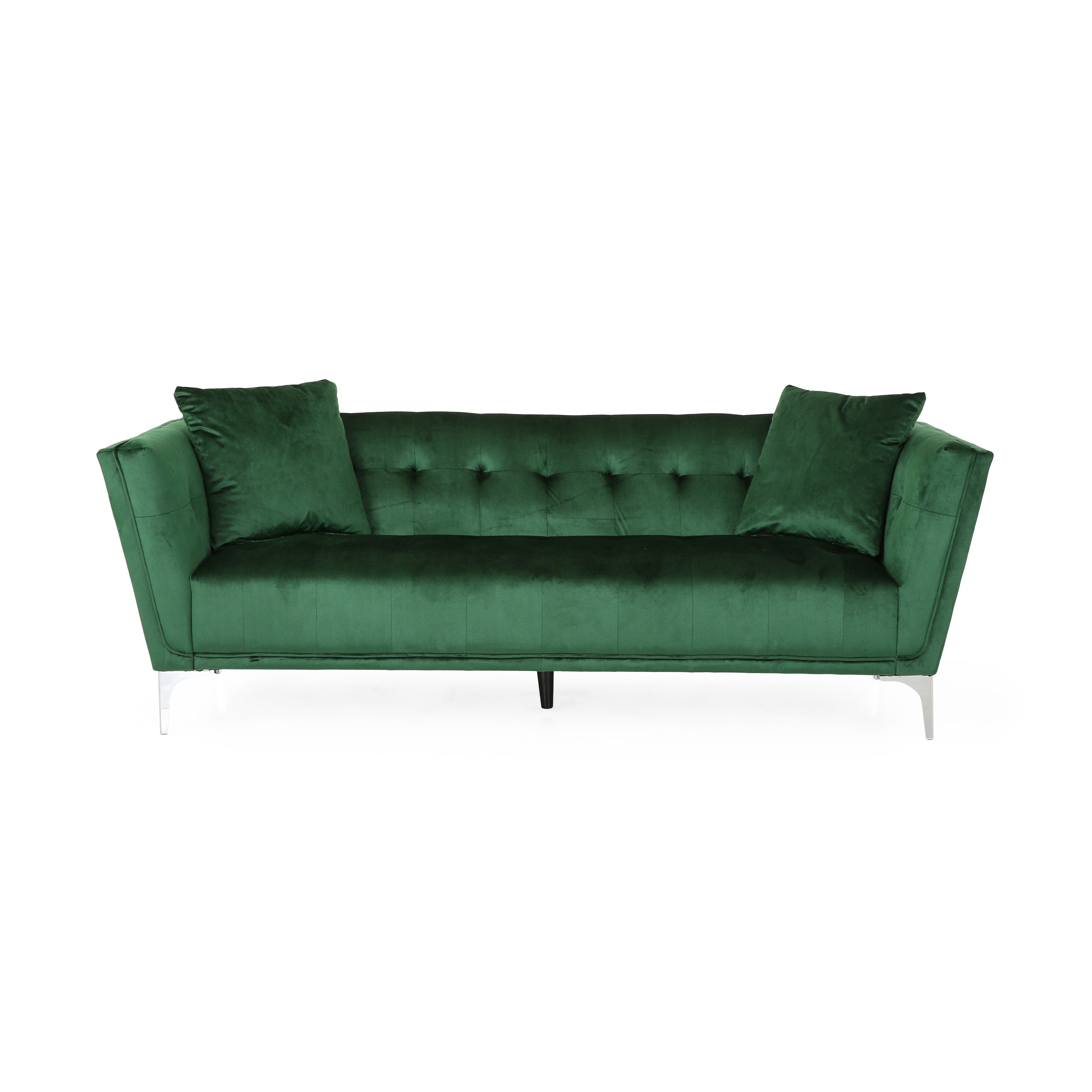 Ryliegh Modern Glam 3 Seater Velvet Sofa