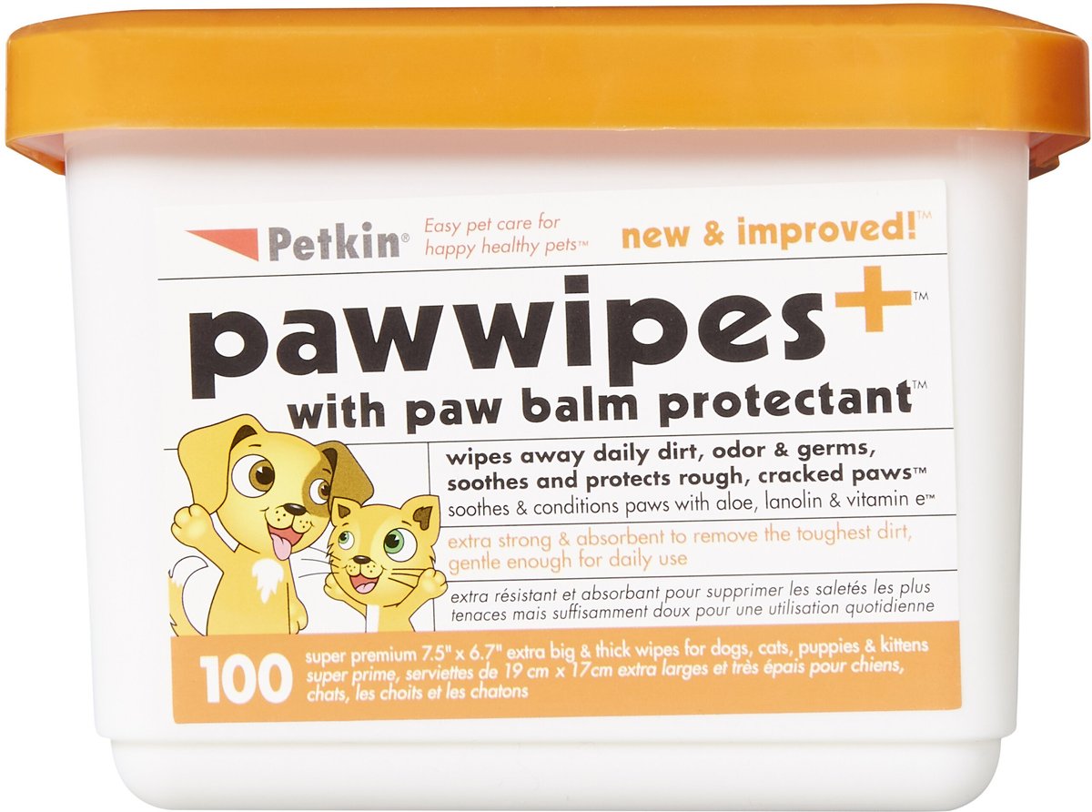 Petkin Dog and Cat Paw Wipes