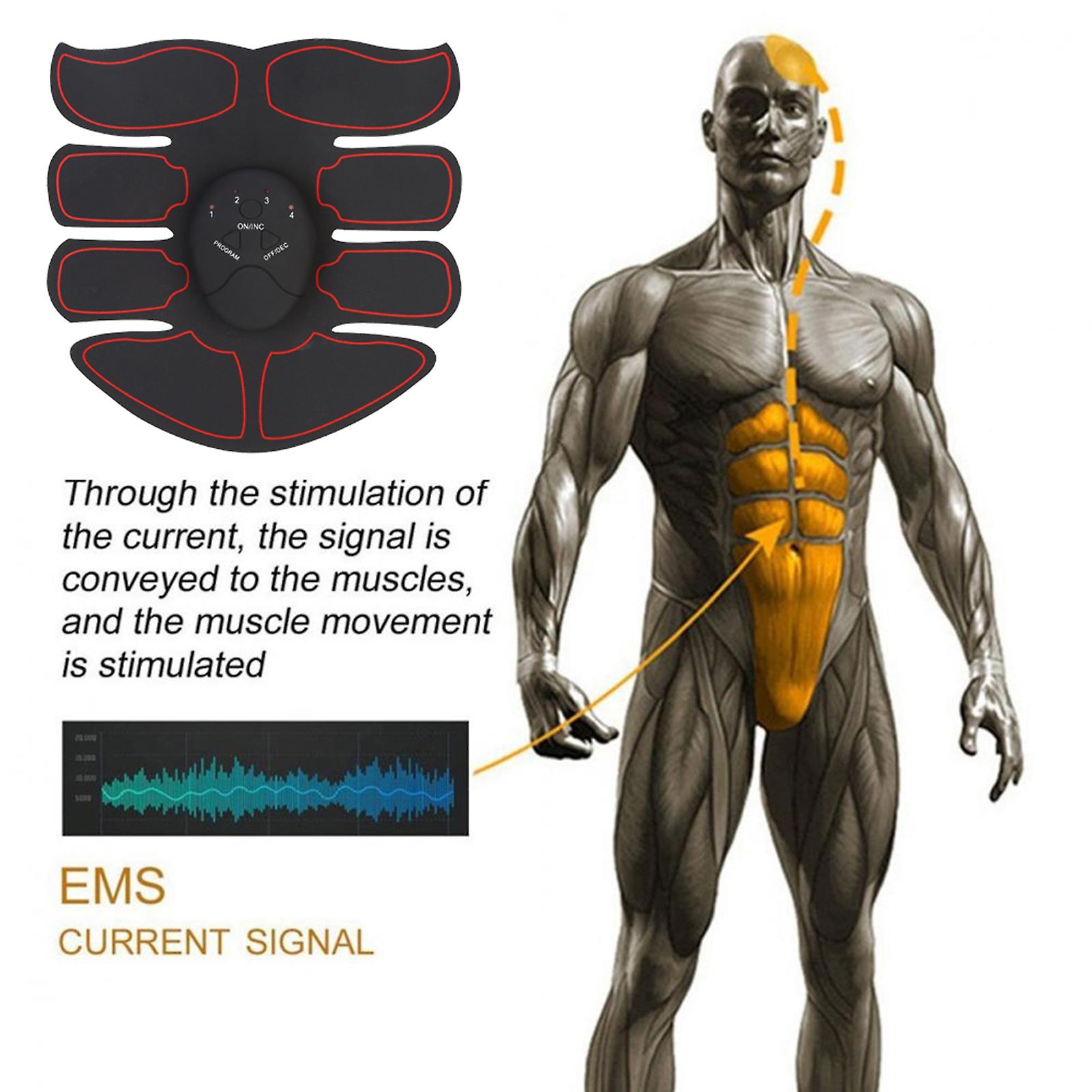 Ems Intelligent Training Patch (1 Abdomen + 1 Main) (black + Red)