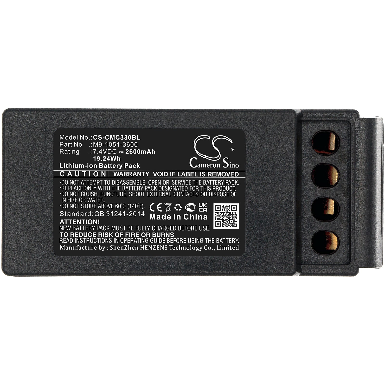 Cavotec MC3300 2600mAh Replacement Battery BatteryClerkcom Remote Control