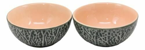 1 Ceramic Gourmet Presentation Fruity Cantaloupe Design Small Dipping Bowls Set EBR02