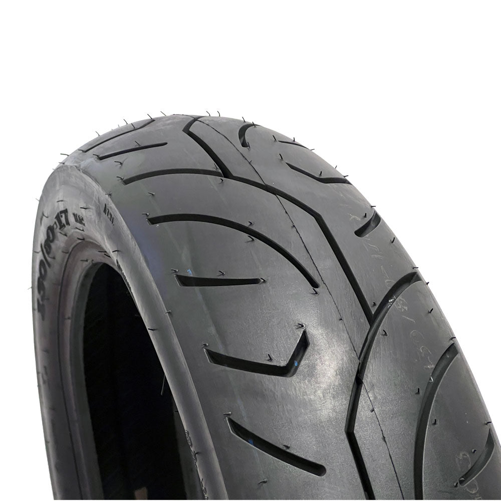 Motorcycle Cruiser Tire 130/80-17 - Tubeless Rear or Front， 17 inches rim (CY125)