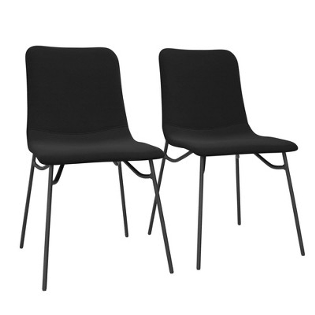 2pk Turnbull Upholstered Dining Chairs Black - Project 62