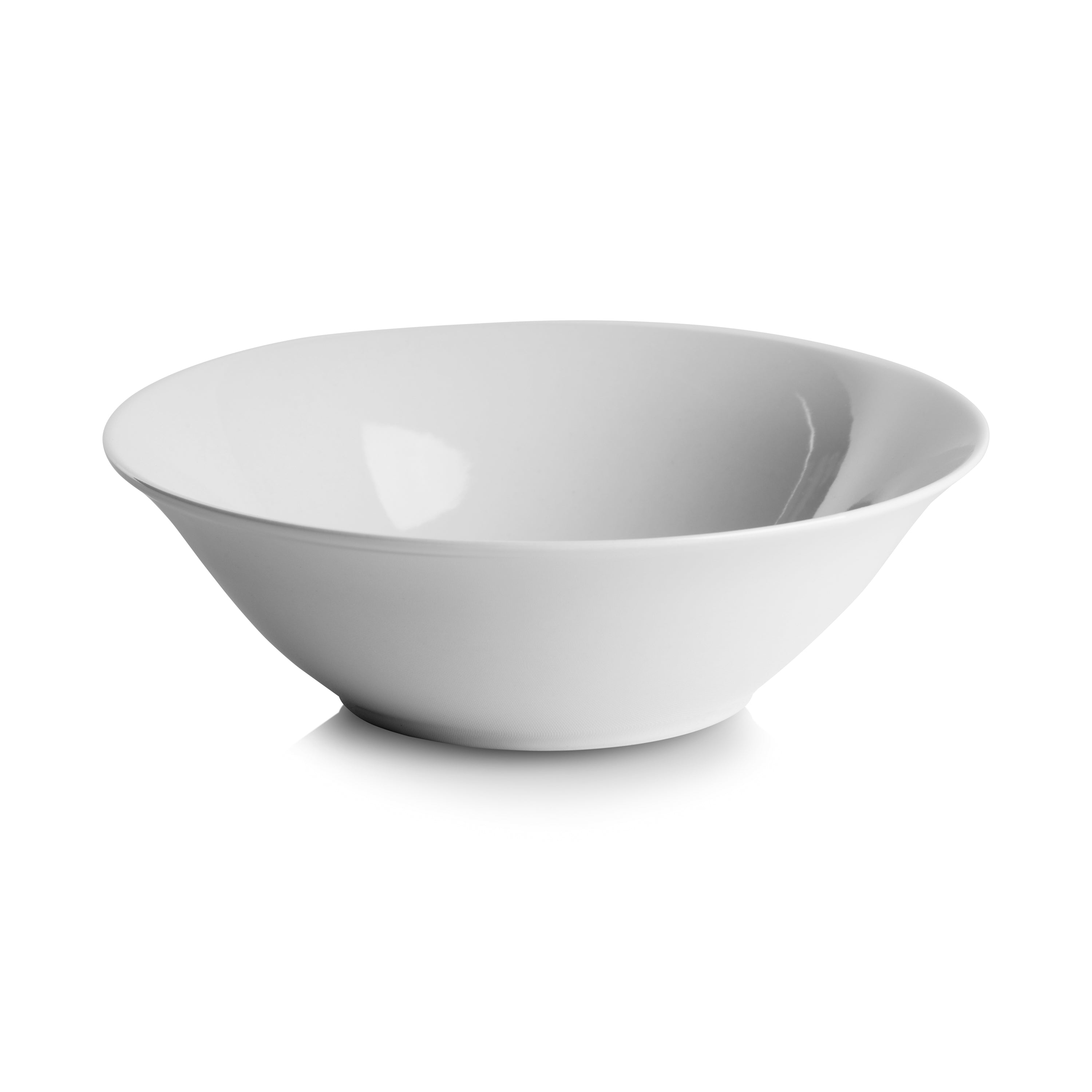 Ten Strawberry Street 7 Catering Round Ceramic Cereal Bowl， Set of 12， White