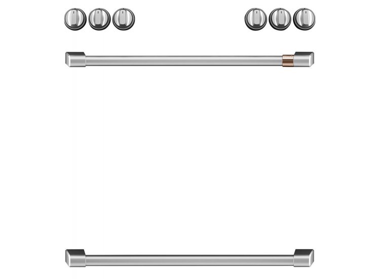 Cafe Brushed Stainless Front Control Induction Knobs And Handles