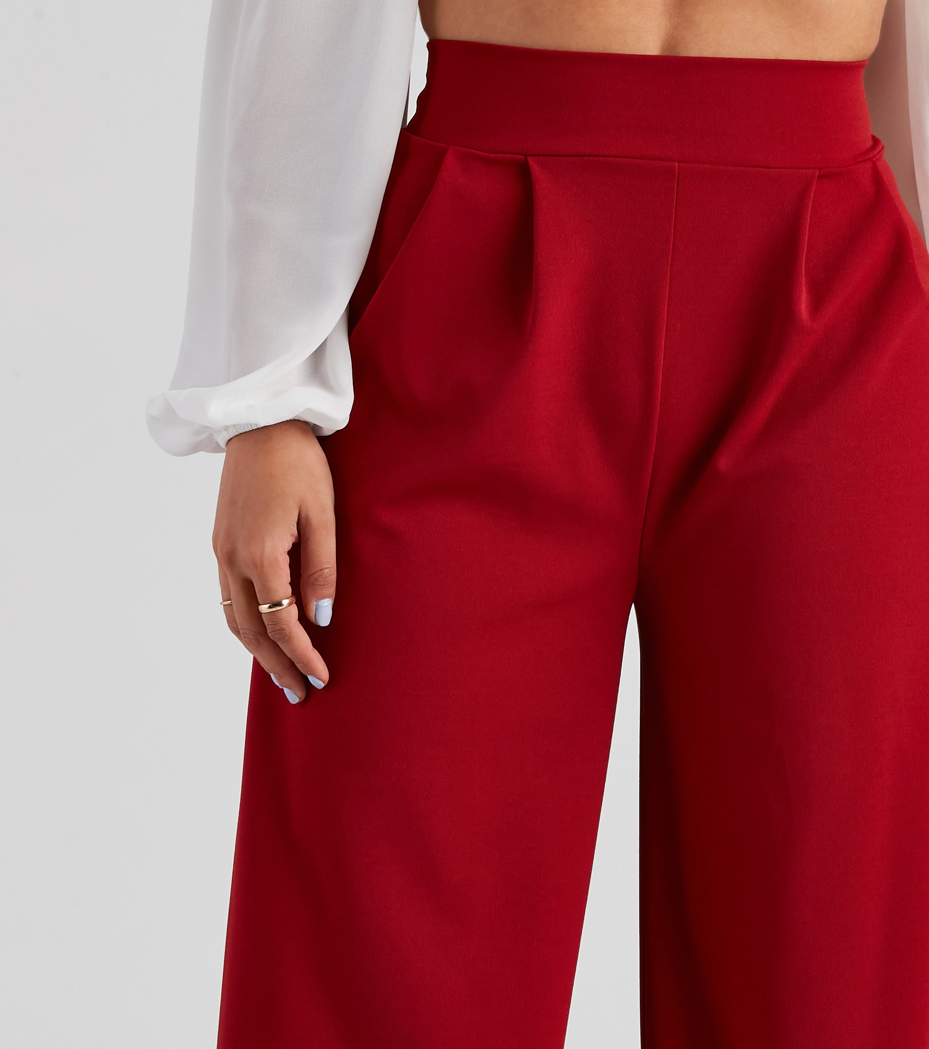 Chic Professional Wide-Leg Pants