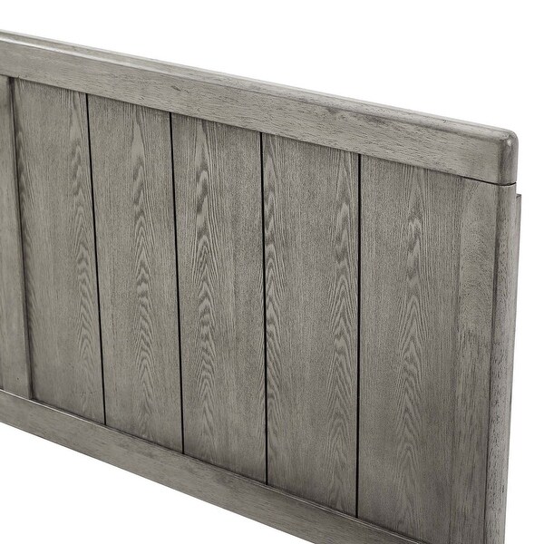 Widman Country Style Twin Size Grey Wooden Headboard - - 32157938