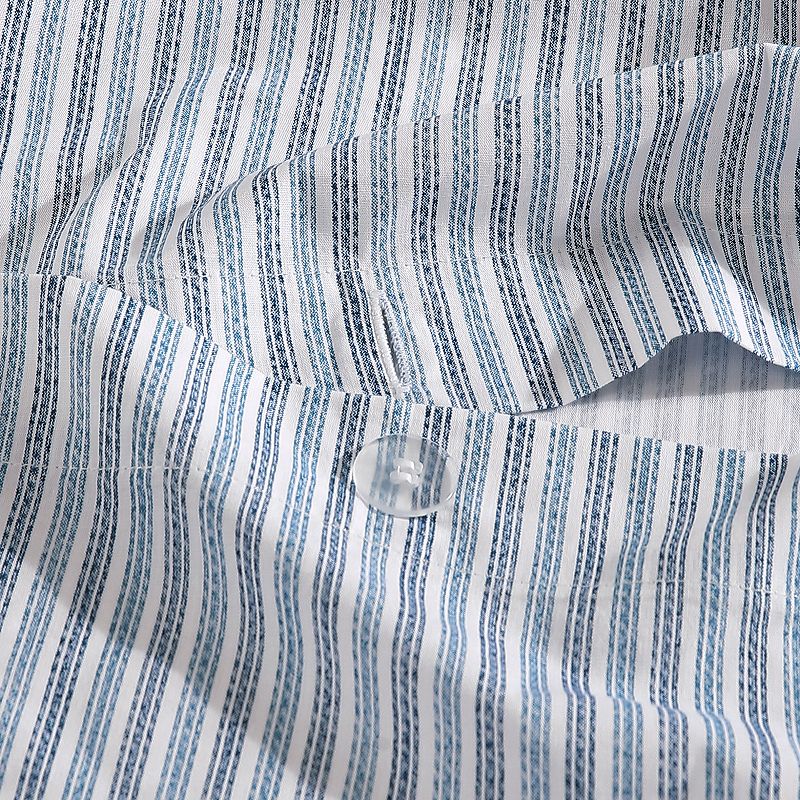 Eddie Bauer Ticking Stripe Duvet Set