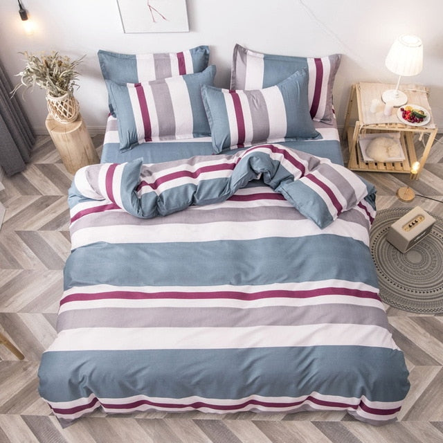 Duvet Cover Flat Bed Sheet Bedding Set