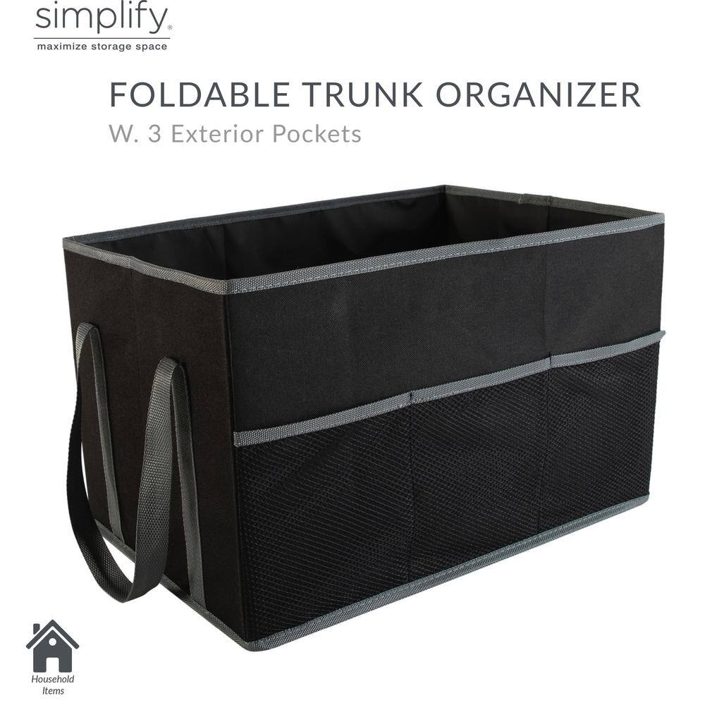 Simplify Foldable Trunk Organizer in Black 25072