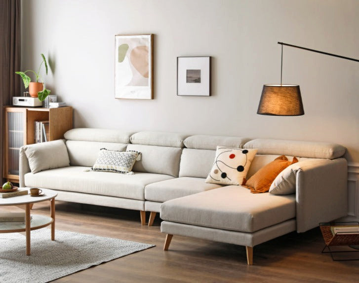 North American Oak Scandinavian Fabric Corner Sofa   Midcentury   Sectional Sofas   by GVAwood  Houzz