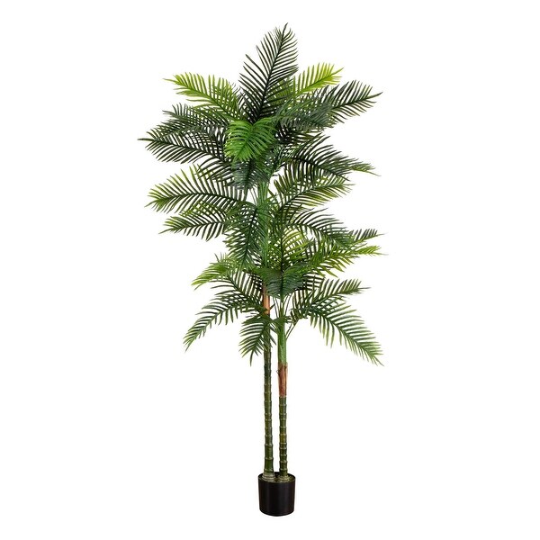 8' UV Resistant Double Robellini Palm Tree (Indoor/Outdoor)