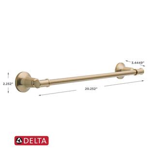 Delta Chamberlain 18 in. Wall Mount Towel Bar in Champagne Bronze CML18-CZ