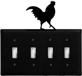 Village Wrought Iron ESSSS 1 Rooster   Quadruple S...