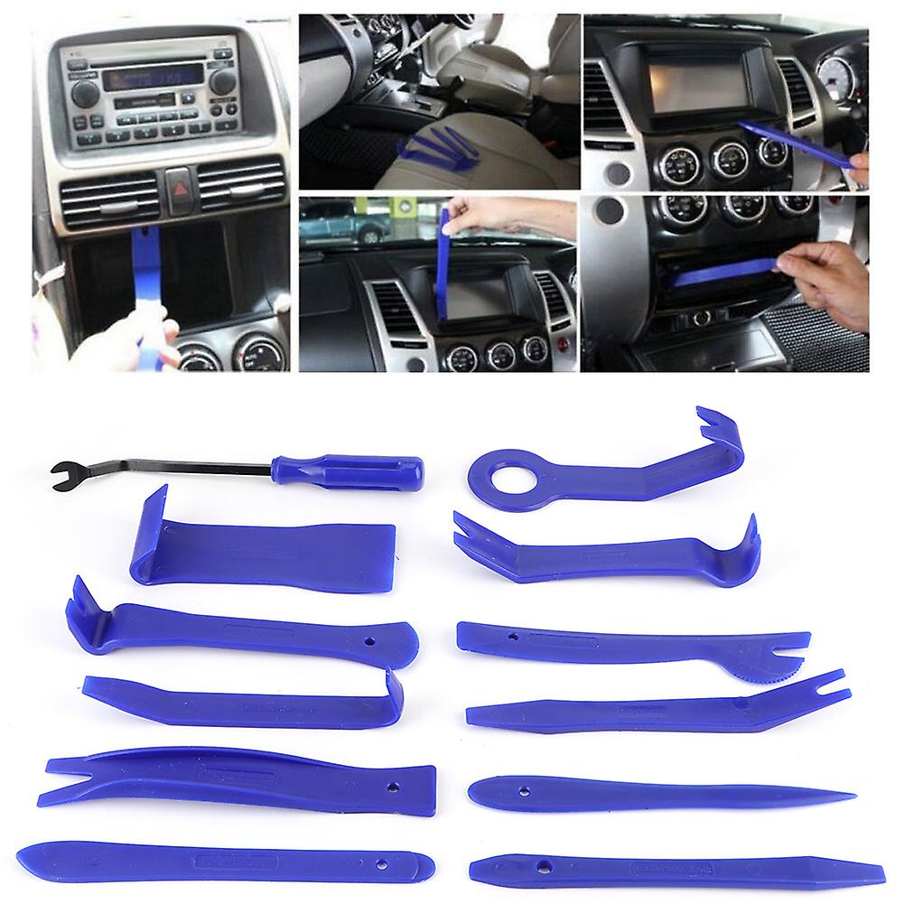 12pcs Car Interior Trim Door Panel Removal Dashboard Gps Stereo Radio Pry Kit Repair Tool