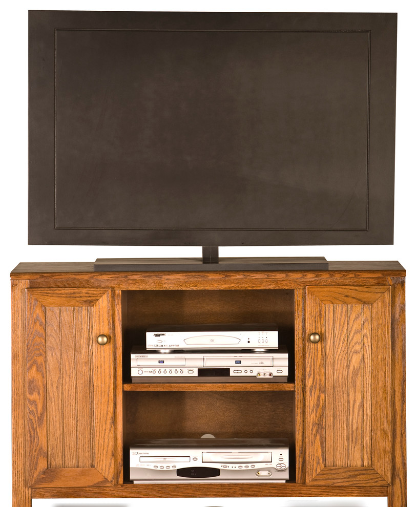 Adler Oak Collection  42 quotTV Console   Farmhouse   Entertainment Centers And Tv Stands   by Eagle Furniture  Houzz