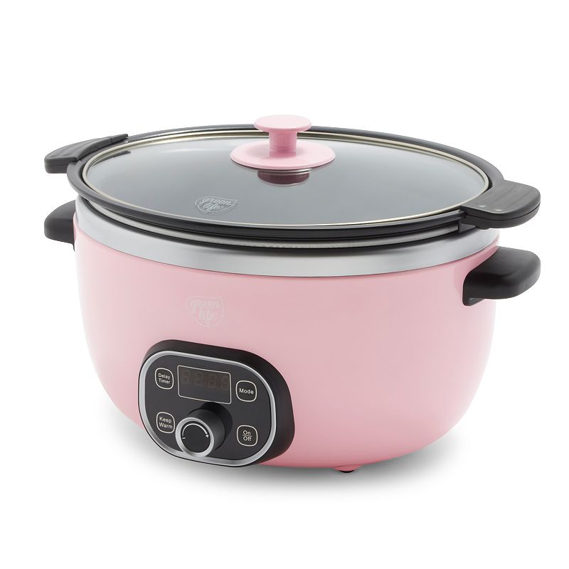 GreenLife Cook Duo Programmable 6-qt. PFAS-Free Ceramic Nonstick Slow Cooker