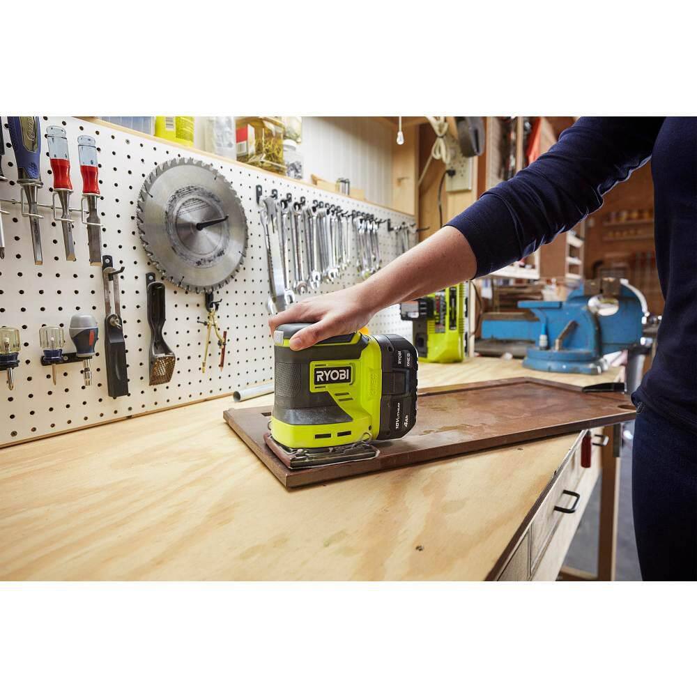 RYOBI ONE+ 18V Cordless 14 Sheet Sander (Tool Only) PCL401B